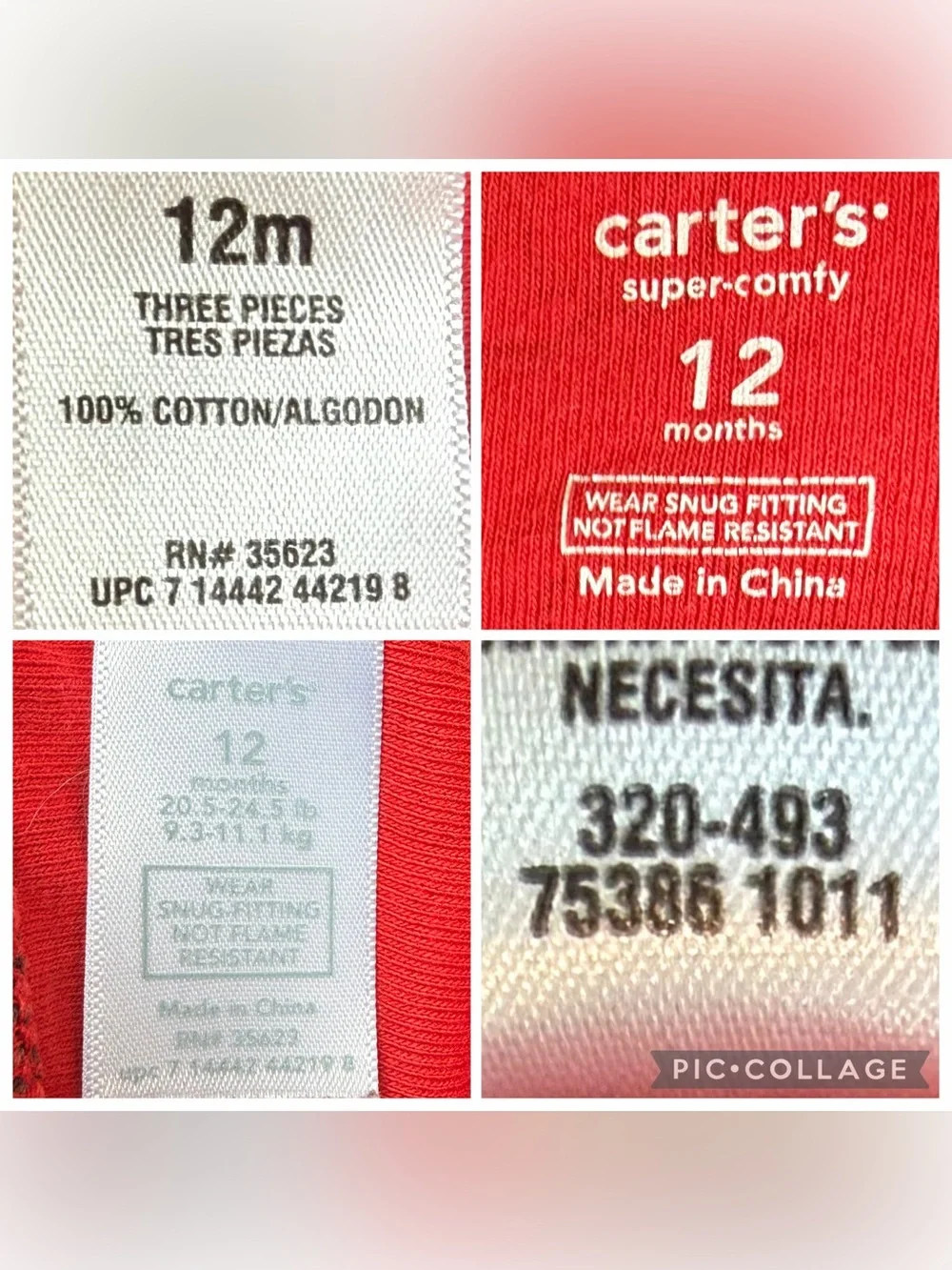 Carters Toddler Pajamas 2 Piece Red Firetruck Super Comfy Long Sleeve & Pants